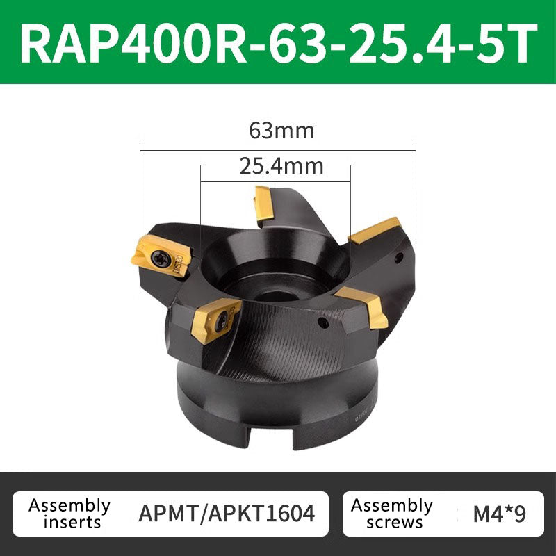 4056 China precision tools RAP 300R/400R 75 Degree Positive Face Mill for CNC (for APMT1135/APMT1604 milling insert) Shandong Denso Pricision Tools Co.,Ltd.